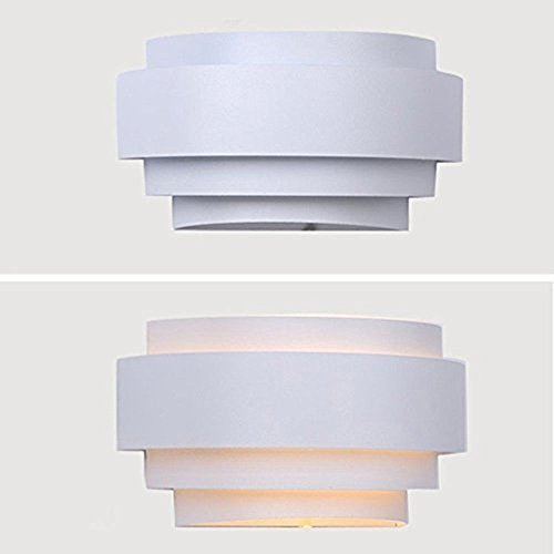 Glighone Applique da Parete Interni Lampada a Muro Applique LED Moderne in Metallo 5W per Decorazione Soggiorno Camera da Letto Bagno Colore Bianco Caldo - 4