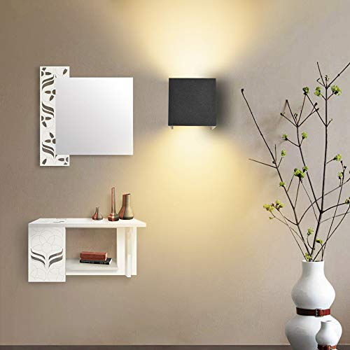 2 pacchi Applique da parete interno 12W bianco caldo moderno up down in metallo lampada da parete camera da letto soggiorno corridoio bagno scale - 9