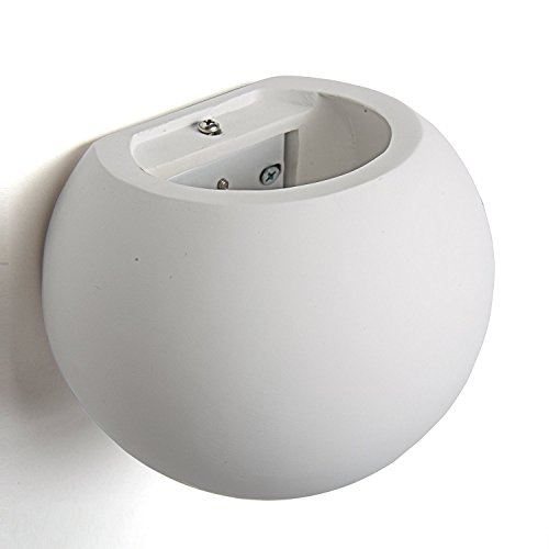 DECKEY Lampada Da Parete In Ceramica, Illuminazione Decorativa In Gesso Applique LED Up Down, Luce Effetto Interno Linee Di Disegno Moderno Semplice (02) - 7