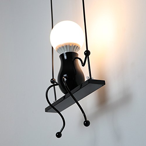 Create for Life Lampada da parete E27 Applique da parete interni,Lampada da parete dell’annata LED per barra, stanza dei bambini - 7