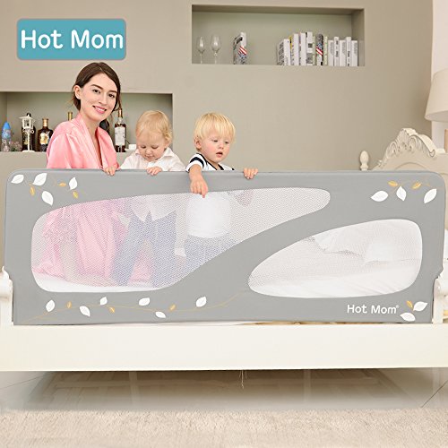 Hot Mom Barriera letto extra-large 150 cm, Grigio - 6