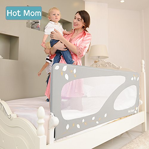 Hot Mom Barriera letto extra-large 150 cm, Grigio - 7