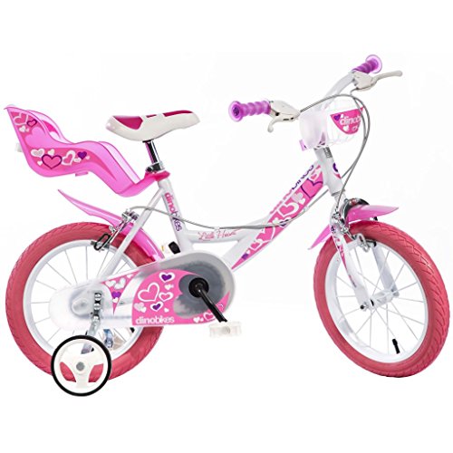 Bici Dino 16″ Bimba per Bambina 6-8 anni con Rotelline - 2