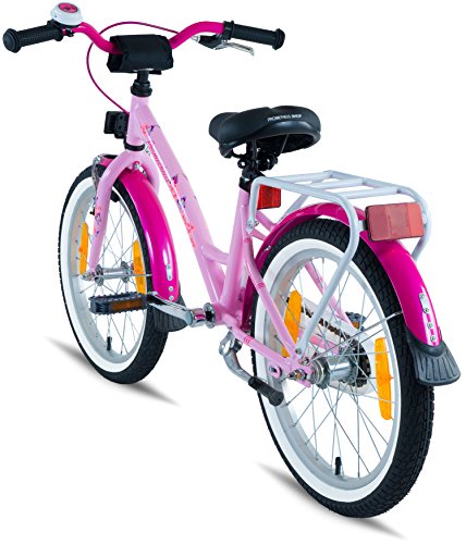 Prometheus Bicicletta da Bambina dai 6 Anni nei Colori Rosa e Lilla da 18 Pollici con Freno a V in Alluminio e contropedale – BMX da 18″ Modello 2019 - 6