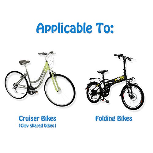 UrRider, seggiolino per Bicicletta per Bambini, Portatile, Pieghevole e Ultraleggero, con corrimano per Biciclette Cruiser, Biciclette Pieghevoli, City Shared, Blue - 4