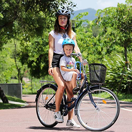 UrRider, seggiolino per Bicicletta per Bambini, Portatile, Pieghevole e Ultraleggero, con corrimano per Biciclette Cruiser, Biciclette Pieghevoli, City Shared, Blue - 6