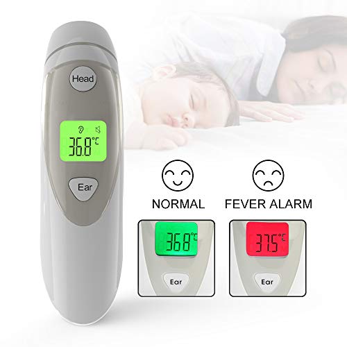 Termometro Bambini Fairywill Orecchio e Fronte Termometro,4 in 1 Termometro Digitale per Neonati,Bambini,Adulti e Oggetti, Allarme Febbre con CE e FDA Certificazione（JPD-FR401） - 3