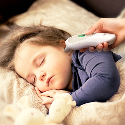 Termometro Bambini Fairywill Orecchio e Fronte Termometro,4 in 1 Termometro Digitale per Neonati,Bambini,Adulti e Oggetti, Allarme Febbre con CE e FDA Certificazione（JPD-FR401） - 5