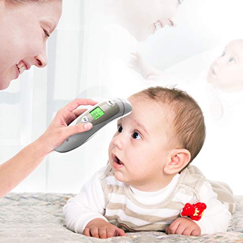 Termometro Bambini Fairywill Orecchio e Fronte Termometro,4 in 1 Termometro Digitale per Neonati,Bambini,Adulti e Oggetti, Allarme Febbre con CE e FDA Certificazione（JPD-FR401） - 6