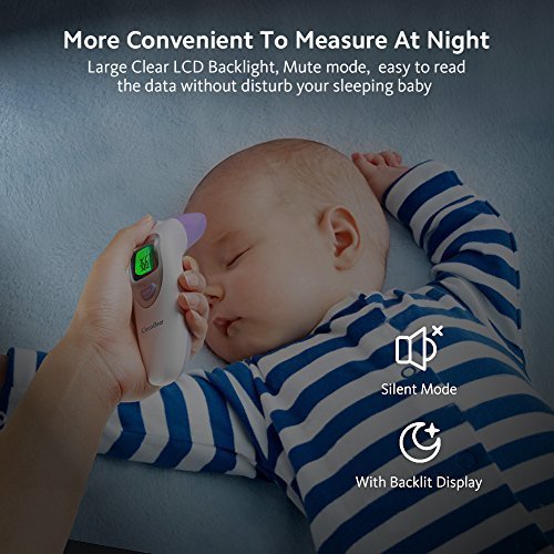 Termometro Bambini CocoBear Termometro Infrarossi Digitale Medicale Fronte Orecchio per Neonato Bambini e Adulti, Lettura Istantanea Allarme Febbre Certificazione Professionale CE FDA - 5