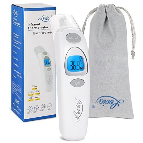 Termometro Bambini, Digitale Infrarossi Fronte Orecchio Termometro per Neonato e Adulti con Schermo a LCD, Lettura Istantanea,Allarme Febbre, Approved CE/FDA - 7