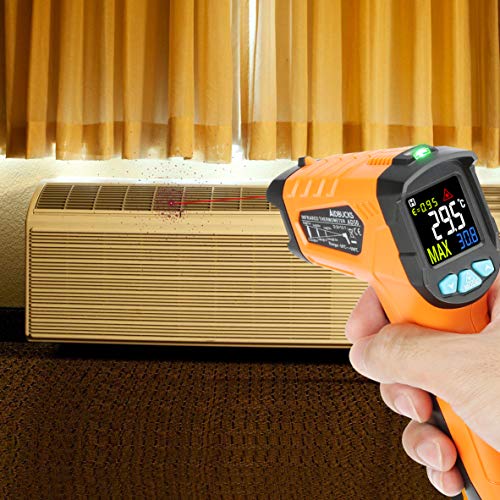 Termometro a infrarossi AD50 Termometro Digitale Laser Pistola Termometro Professionale -50°C a 600°C con sonda per cucina dolci forno ambiente interno industria e scienza LCD display - 9