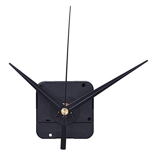 Mudder Orologio del Meccanismo Fai Da Te Alta Torsione, 3/10 Pollici Massimo Quadrante Spessore, 4/5 Pollici Totale Lunghezza dell’Albero (Nero) - 4