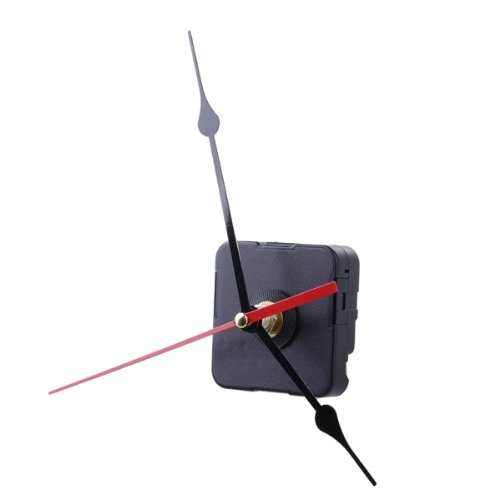 Gleader Movimento Meccanismo dell’orologio Nero Ora Minuti secondo lancetta rossa fai da te strumento set - 2