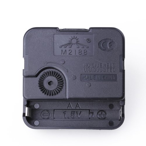 Gleader Movimento Meccanismo dell’orologio Nero Ora Minuti secondo lancetta rossa fai da te strumento set - 4