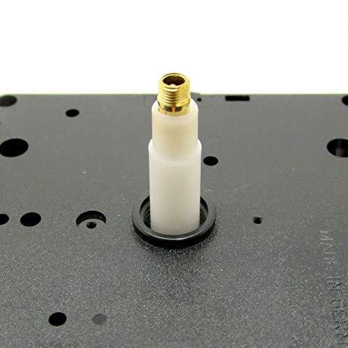 Meccanismo di ricambio al quarzo tedesco UTS Euroshaft per orologio a pendolo 20mm shaft – suitable for clock faces 8-12mm thick Nero - 3