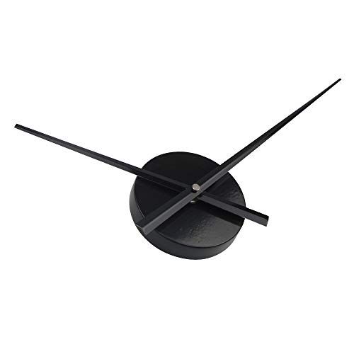 Timelike, lancette 3D con meccanismo al quarzo per orologio da parete 3D fai da te, accessori per l’arredamento della casa, colore nero - 3