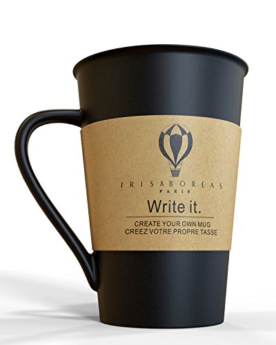 Iris&Boreas Tazza e Mug Ardesia Personalizzabile, Scrivere all’Infinito Messaggi, Regalo - 3