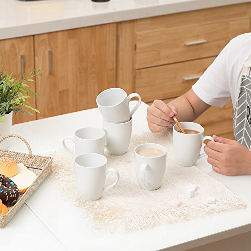 MALACASA, Serie Elisa, 6 Pezzi Porcellana da tavola in Porcellana Tazza da caffè Tazza da caffè Tazza da caffè Set da Colazione Tazza da caffè - 5