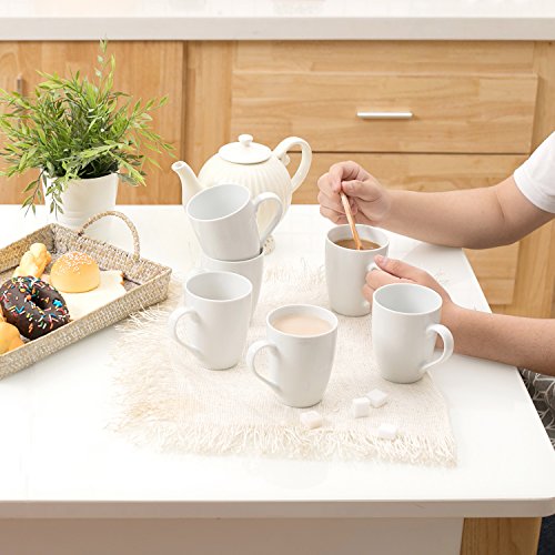 MALACASA, Serie Elisa, 6 Pezzi Porcellana da tavola in Porcellana Tazza da caffè Tazza da caffè Tazza da caffè Set da Colazione Tazza da caffè - 6