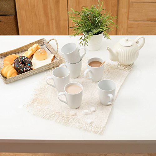 MALACASA, Serie Elisa, 6 Pezzi Porcellana da tavola in Porcellana Tazza da caffè Tazza da caffè Tazza da caffè Set da Colazione Tazza da caffè - 7
