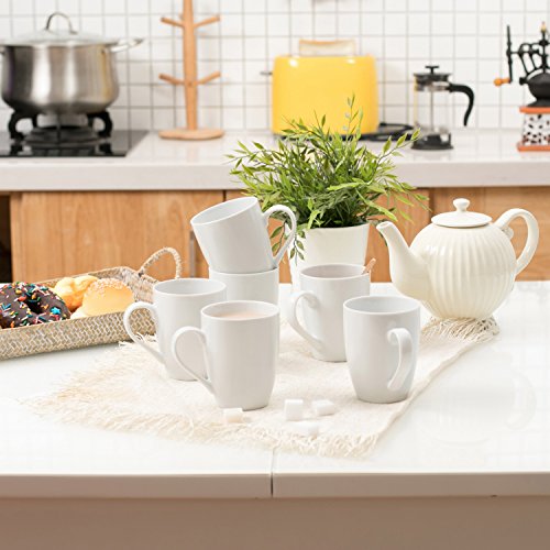 MALACASA, Serie Elisa, 6 Pezzi Porcellana da tavola in Porcellana Tazza da caffè Tazza da caffè Tazza da caffè Set da Colazione Tazza da caffè - 8