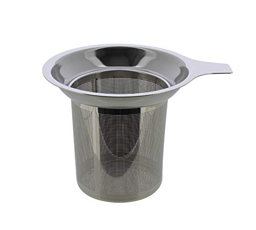 Ogo Living tisanière in gres con coperchio, Bleue, 14 x 9 x 14 (cm) - 3