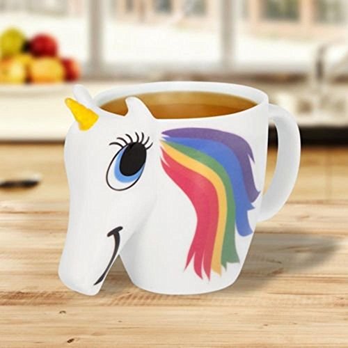 Aolvo Tazza Di Unicorno, Tazze Da Caffè In Ceramica Personalizzate Che Cambiano Colore Tazza Di Caffè Magica Originale, Sensibile Al Calore 3D - 7