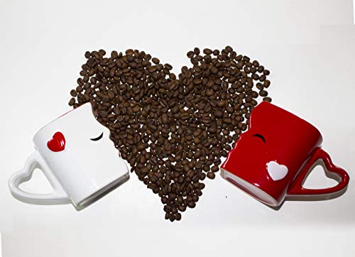 Mia ♥ Mio – Tazza da caffè/Set Bacio Tazze in Ceramica (Rosso) - 6