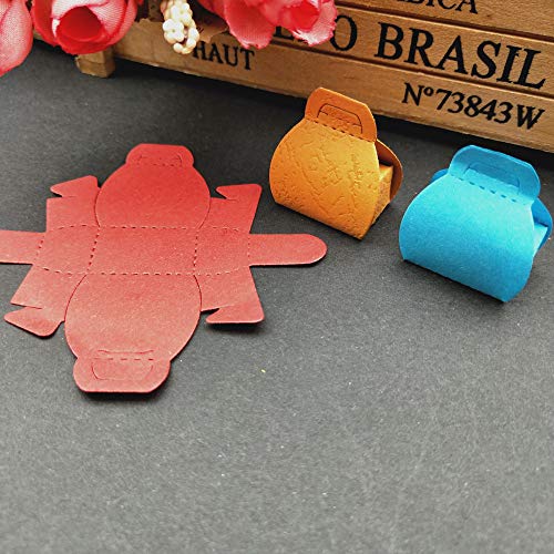 Lazzboy Fustelle Natale Scrapbooking Metallo Stencil Paper Card Craft per Sizzix Big Shot/Altre Macchine(B, Borsetta) - 4