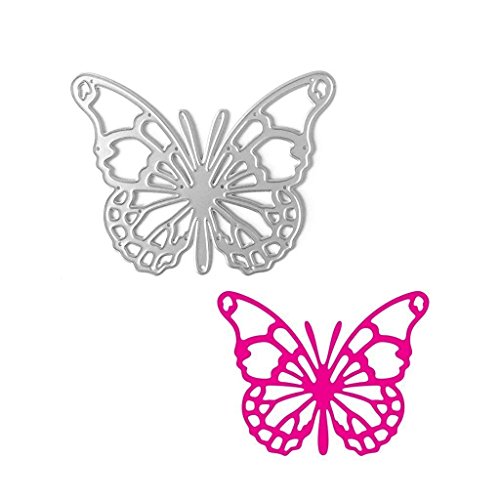 , kit fustelle in metallo con matrice da taglio per scrapbooking, progetti fai-da-te, bigliettini, motivo a farfalla - 2