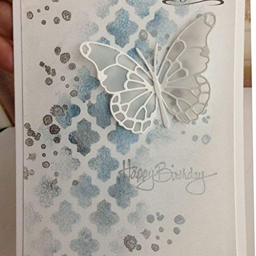 , kit fustelle in metallo con matrice da taglio per scrapbooking, progetti fai-da-te, bigliettini, motivo a farfalla - 7