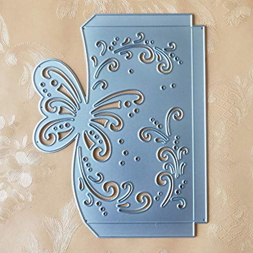Rekkles Modello di Farfalla Fustelle, Stencil Scrapbooking goffratura Album Crafts Carbonio Modello d’Acciaio - 2