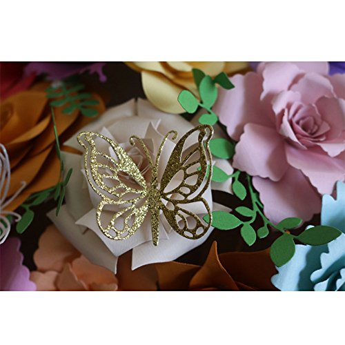 ONEVER Fustelle Figura della Farfalla Carte Decorative Bordi Metallici Stencil per Greeting Card Copertura goffratura Stencil Fai da Te Scrapbooking Album (Farfalla) - 8