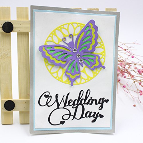 Lifet – Fustelle a Forma di Farfalla, per Scrapbooking, Album di Carta, Cartoline Artigianali, per Sizzix Big Shot/Cuttlebug/e Altre Macchine da Disegno - 2