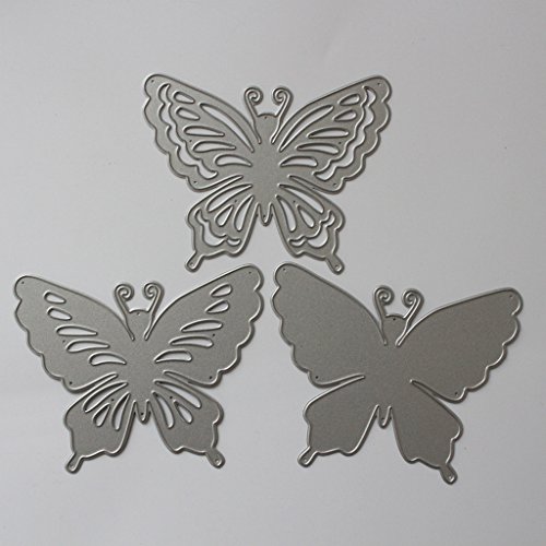 Lifet – Fustelle a Forma di Farfalla, per Scrapbooking, Album di Carta, Cartoline Artigianali, per Sizzix Big Shot/Cuttlebug/e Altre Macchine da Disegno - 3
