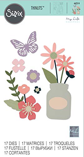 Sizzix Thinlits Fustella, Fiori da Giardino - 3