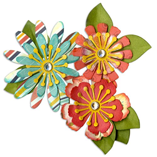 Sizzix Mix e Match fiori by Lori Whitlock Thinlits, in acciaio al carbonio,, confezione da 10 - 2