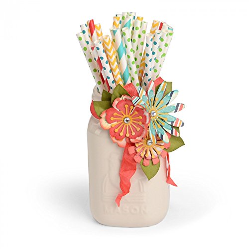 Sizzix Mix e Match fiori by Lori Whitlock Thinlits, in acciaio al carbonio,, confezione da 10 - 4