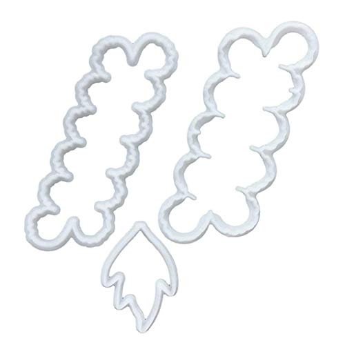 Fyuan Stampaggio Rose garofani peonia 3D Petalo Cake Cutter Fiore Fondente glassa Strumento Decorazione Stampo Fai da Te Accessori da Forno, 9 pz - 5