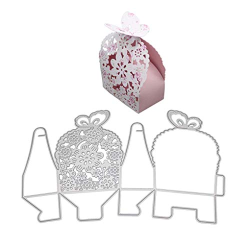 Kakiyi Carte di carta fai da te Fare fustelle Fiore farfalla Gift Box Greeting Card Photo Album goffratura stencil - 5