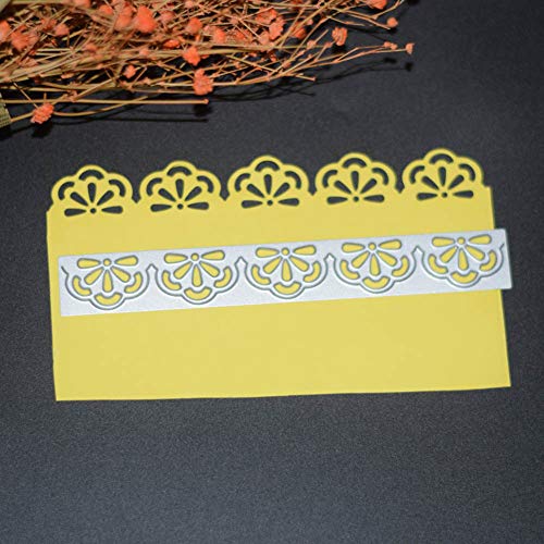 Teydhao Pizzo Floreale Fustelle Figura Decorative Bordi Metallici Stencil per Greeting Card Copertura goffratura Stencil Fai da Te Scrapbooking Album - 2
