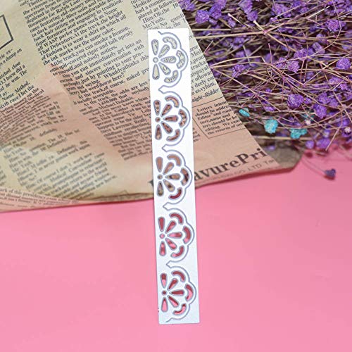 Teydhao Pizzo Floreale Fustelle Figura Decorative Bordi Metallici Stencil per Greeting Card Copertura goffratura Stencil Fai da Te Scrapbooking Album - 4