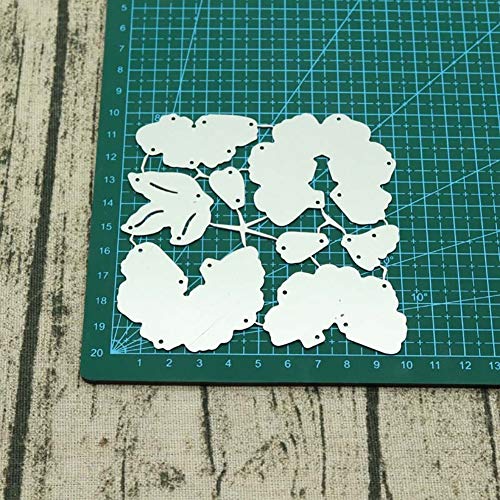 Taglio Dies Clifcragrocl fiore 3D DIY metal fustella stencil scrapbook Paper Cards album Craft Decor – argento - 5