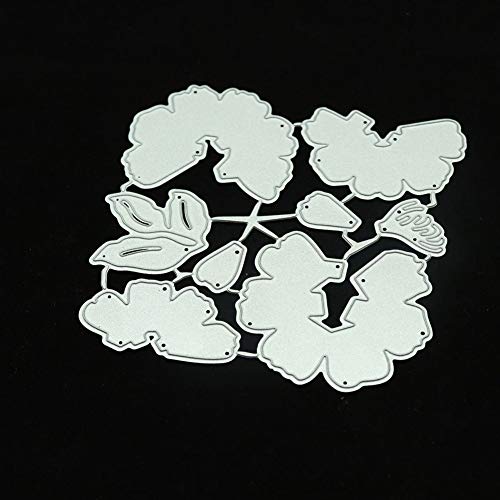 Taglio Dies Clifcragrocl fiore 3D DIY metal fustella stencil scrapbook Paper Cards album Craft Decor – argento - 6